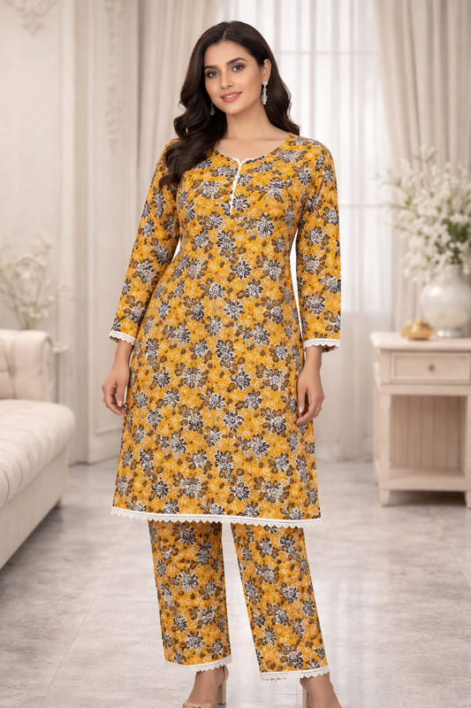 Stitched 2Piece Ladies Suit ABCH-5