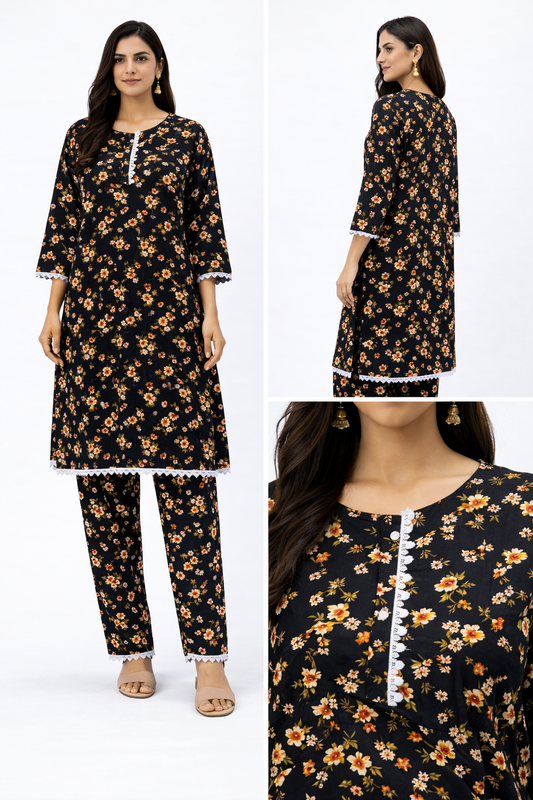 Stitched 2Piece Ladies Suit ABCH-11