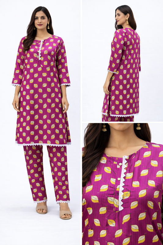 Stitched 2Piece Ladies Suit ABCH-19