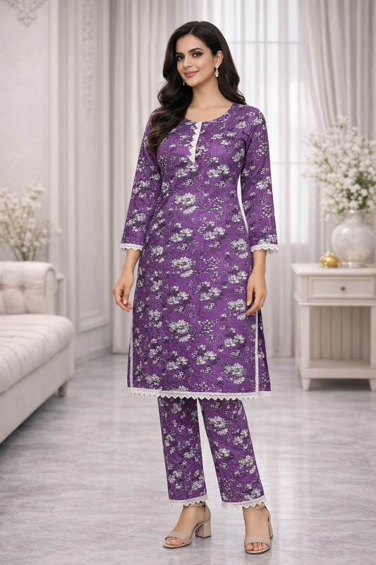 Stitched 2Piece Ladies Suit ABCH-6