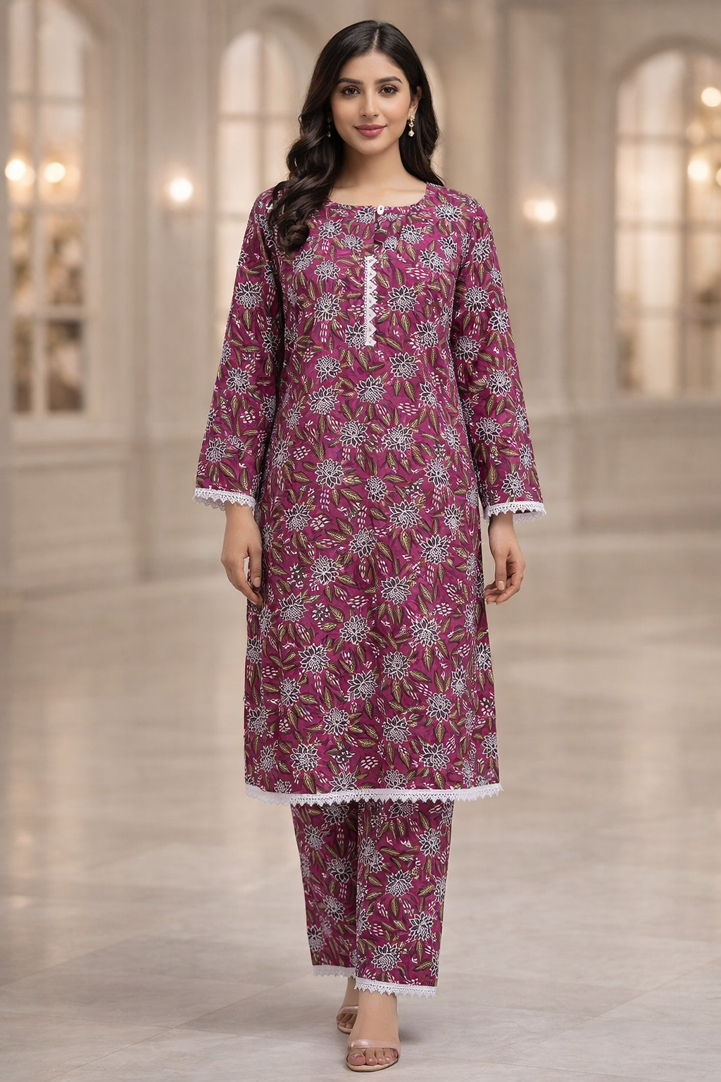 Stitched 2Piece Ladies Suit ABCH-9
