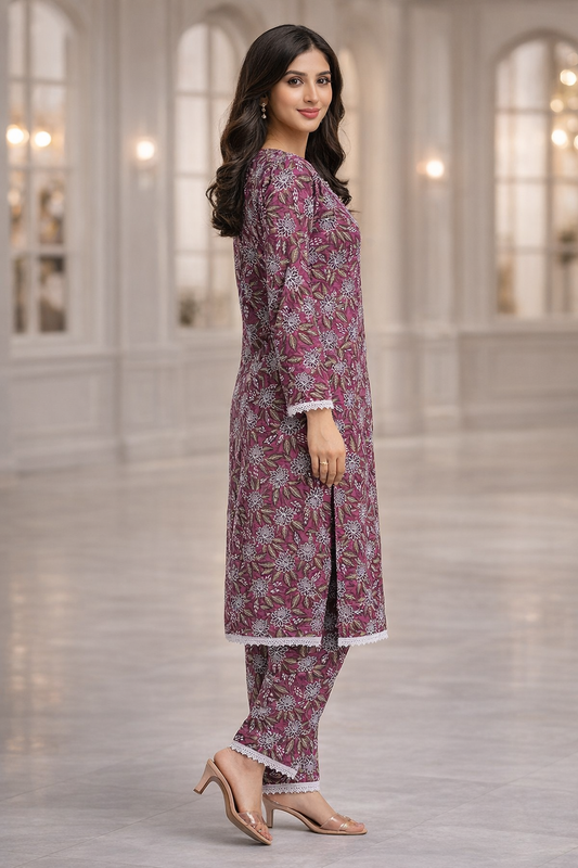 Stitched 2Piece Ladies Suit ABCH-9
