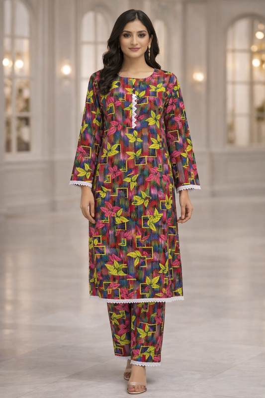 Stitched 2Piece Ladies Suit ABCH-12