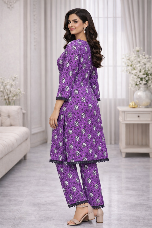 Stitched 2Piece Ladies Suit ABCH-13