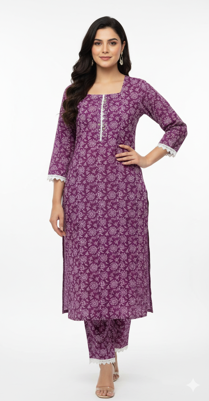 Stitched 2Piece Ladies Suit ABCH-22